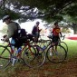 We take shelter from the afternoon's short sharp storm (photo by Kip Pierson)