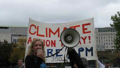 Oct09 031 Speaking today at London's 350 event. Photo by Mary Kadzielski.