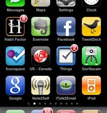 My most-used apps on my iPhone home page