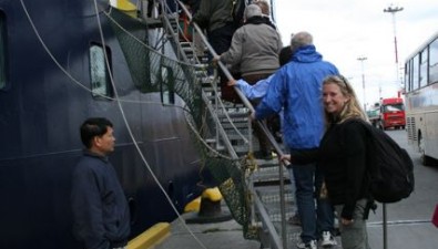 All aboard! The National Geographic Explorer
