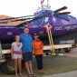 My host, Don Ferguson, his granddaughter, me, and Sedna, in Leeman