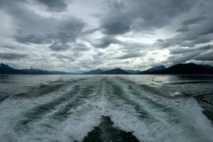 water and mountains