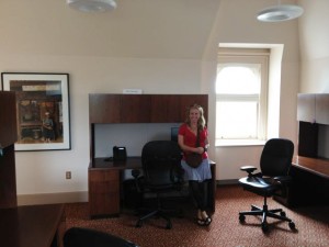 Betts House Roz in office